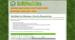 Desktop Screenshot of editpadlite.com
